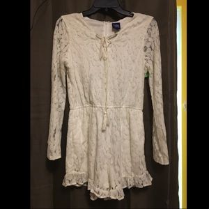 White lace romper